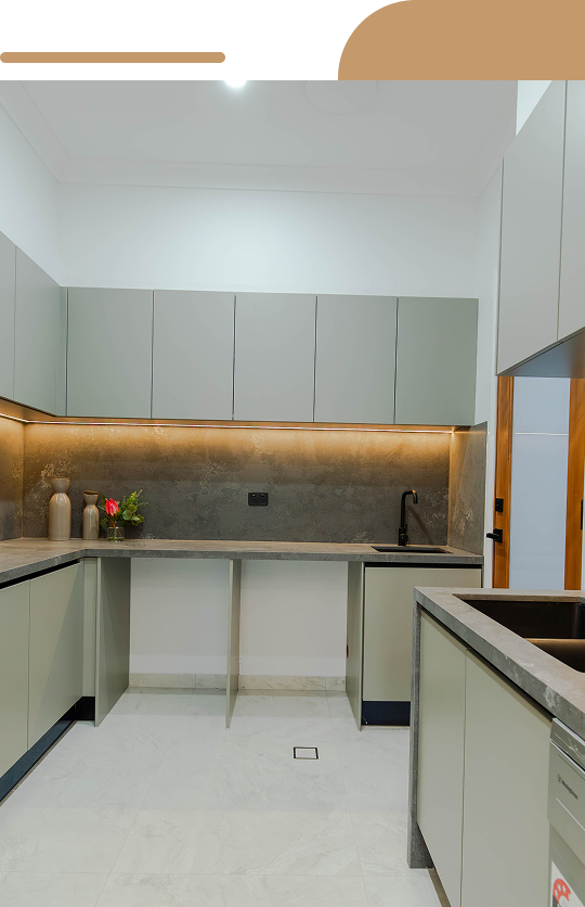 Modern minimalist kitchen design