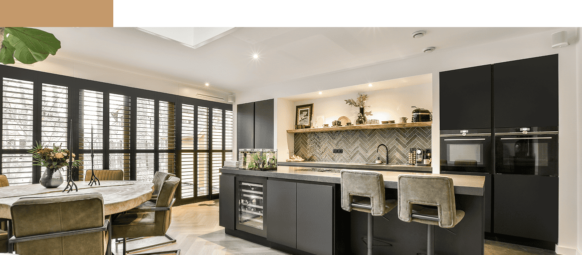 Modern kitchen with natural light design