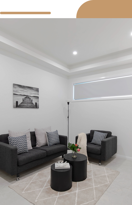 Natural light living room design